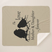 Couverture Sherpa Citation d'amour de la mère inspirationnelle (Devant (Horizontal))