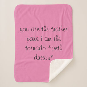 Couverture Sherpa citation de beth dutton