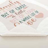 Couverture Sherpa Citation de famille en terre cuite Abstraite (3/4)