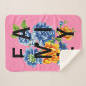 Couverture Sherpa Citation de famille florale (Devant (Horizontal))