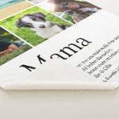 Couverture Sherpa Citation de la définition de maman Collage de phot (3/4)