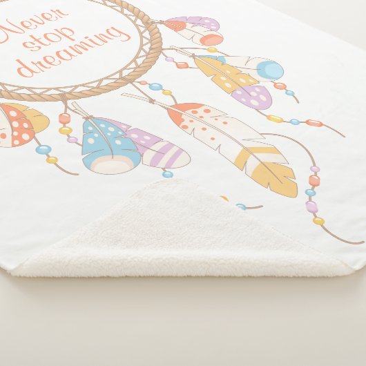 Couverture Sherpa Citation de la tribu Boho Dreamcatcher (3/4)