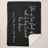 Couverture Sherpa Citation de Little Women II - Style d'écriture man (Devant)