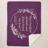 Couverture Sherpa Citation de Little Women II - Style mignon (Devant)