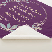 Couverture Sherpa Citation de Little Women II - Style mignon (3/4)