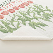 Couverture Sherpa Citation du maître jardinier Tulipe rose florale (3/4)