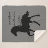 Couverture Sherpa Citation Inspirationnelle Cheval Meilleur Ami (Devant (Horizontal))