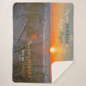 Couverture Sherpa Citation Inspirationnelle Peinture Sunrise (Devant)