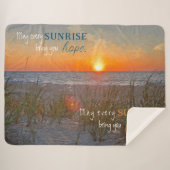 Couverture Sherpa Citation Inspirationnelle Peinture Sunrise (Devant (Horizontal))