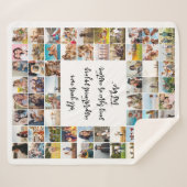 Couverture Sherpa Citation personnalisée de collage de photos 64 (Devant (Horizontal))