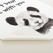 Couverture Sherpa Citation Romantique Moderne Avec Panda Noir Et Bla (3/4)