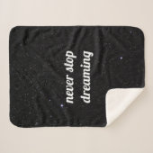 Couverture Sherpa Citation Sherpa Blanket sur le ciel nocturne avec  (Devant (Horizontal))