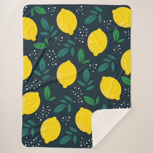 Couverture Sherpa Citron (Devant)