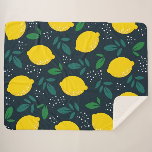 Couverture Sherpa Citron (Devant (Horizontal))