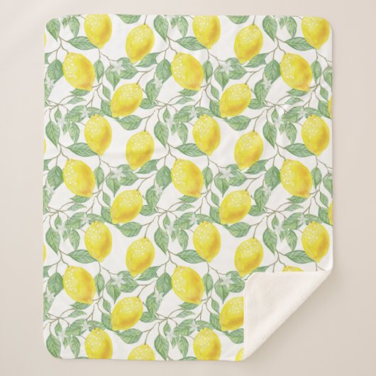 Couverture Sherpa Citron (Devant)