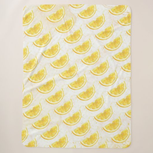 Couverture Sherpa Citron (Devant)