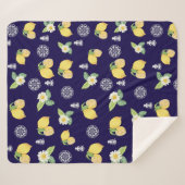 Couverture Sherpa Citrons d'été (Devant (Horizontal))