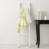 Couverture Sherpa Citrons et Limes : Motif frais. (En situation)
