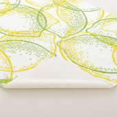 Couverture Sherpa Citrons et Limes : Motif frais. (3/4)
