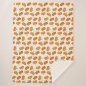 Couverture Sherpa Citrouille Automne Motif Automne Harvest Orange (Devant)