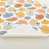 Couverture Sherpa Citrouille coloré Motif gourd  (3/4)
