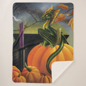 Couverture Sherpa Citrouille Dragon Cauldron Halloween (Devant)