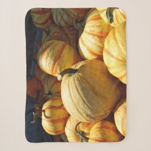 Couverture Sherpa Citrouille Patch Fun sur un (Devant)