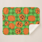 Couverture Sherpa Citrouilles d'Halloween (Devant (Horizontal))