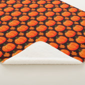 Couverture Sherpa Citrouilles et feuilles d'automne (3/4)