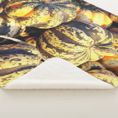 Couverture Sherpa Citrouilles rayées de près (3/4)