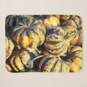 Couverture Sherpa Citrouilles rayées de près (Devant (Horizontal))