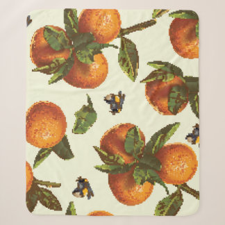Couverture Sherpa Citrus & Bumblebee : Vintage sans fil
