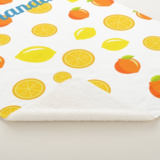 Couverture Sherpa Citrus joyeux : Citrons & Oranges (3/4)