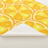 Couverture Sherpa Citrus TROPICAL SUMMER FRUIT Orange citrons tranch (3/4)