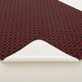 Couverture Sherpa Clair classique noir et rouge Sherpa Blanket (3/4)