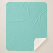 Couverture Sherpa Clair Turquoise Sherpa Blanket (Devant)