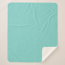 Clair Turquoise Sherpa Blanket