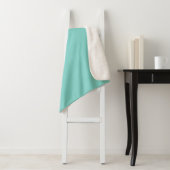 Couverture Sherpa Clair Turquoise Sherpa Blanket (En situation)
