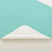 Couverture Sherpa Clair Turquoise Sherpa Blanket (3/4)