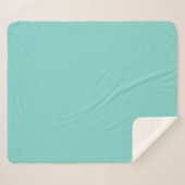 Couverture Sherpa Clair Turquoise Sherpa Blanket (Devant (Horizontal))