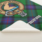 Couverture Sherpa Clan Armstrong Crest sur Tartan (3/4)