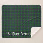Couverture Sherpa Clan Armstrong Tartan (Devant (Horizontal))