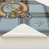 Couverture Sherpa Clan Bell Crest sur Tartan (3/4)