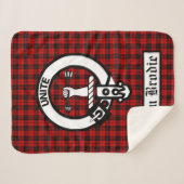 Couverture Sherpa Clan Brodie Crest Badge & Tartan (Devant (Horizontal))