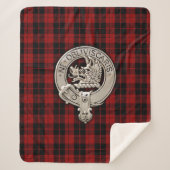 Couverture Sherpa Clan Campbell Crest & Armaddie Tartan (Devant)