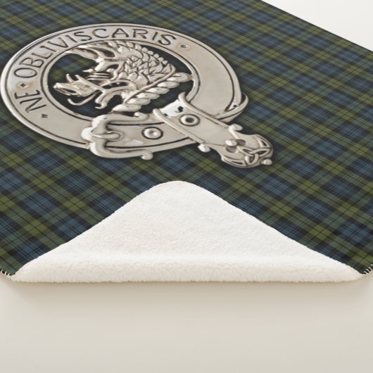 Couverture Sherpa Clan Campbell Crest & Tartan (3/4)