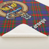 Couverture Sherpa Clan Carnegie Crest sur Tartan (3/4)
