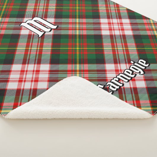 Couverture Sherpa Clan Carnegie robe Tartan (3/4)