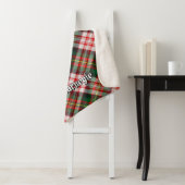 Couverture Sherpa Clan Carnegie robe Tartan (En situation)