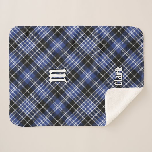 Couverture Sherpa Clan Clark Tartan (Devant (Horizontal))